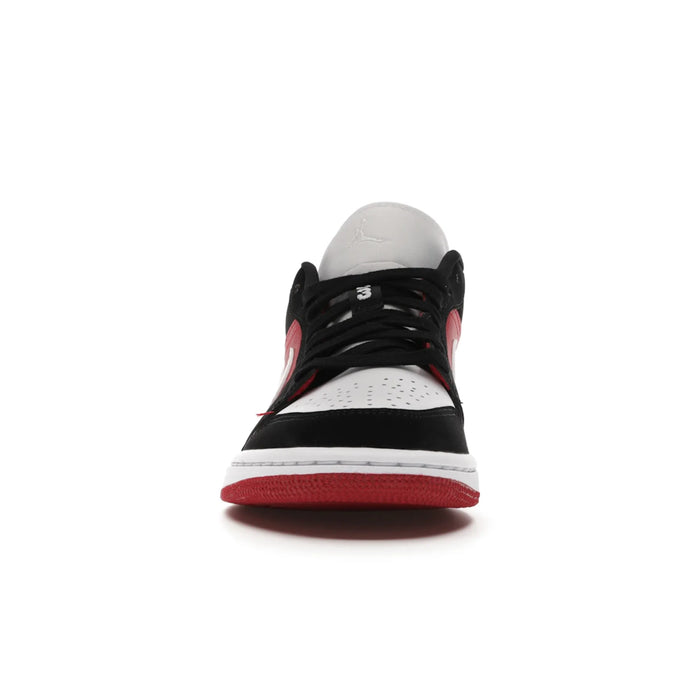 Jordan 1 Low Black White Gym Red (Women's)