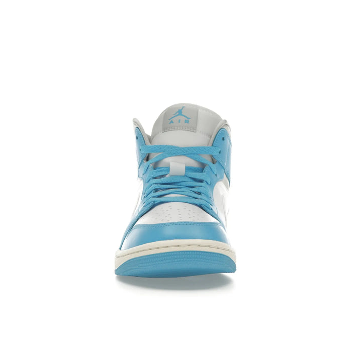 Jordan 1 Mid Dark Powder Blue White Sail Neutral Grey (Women's)