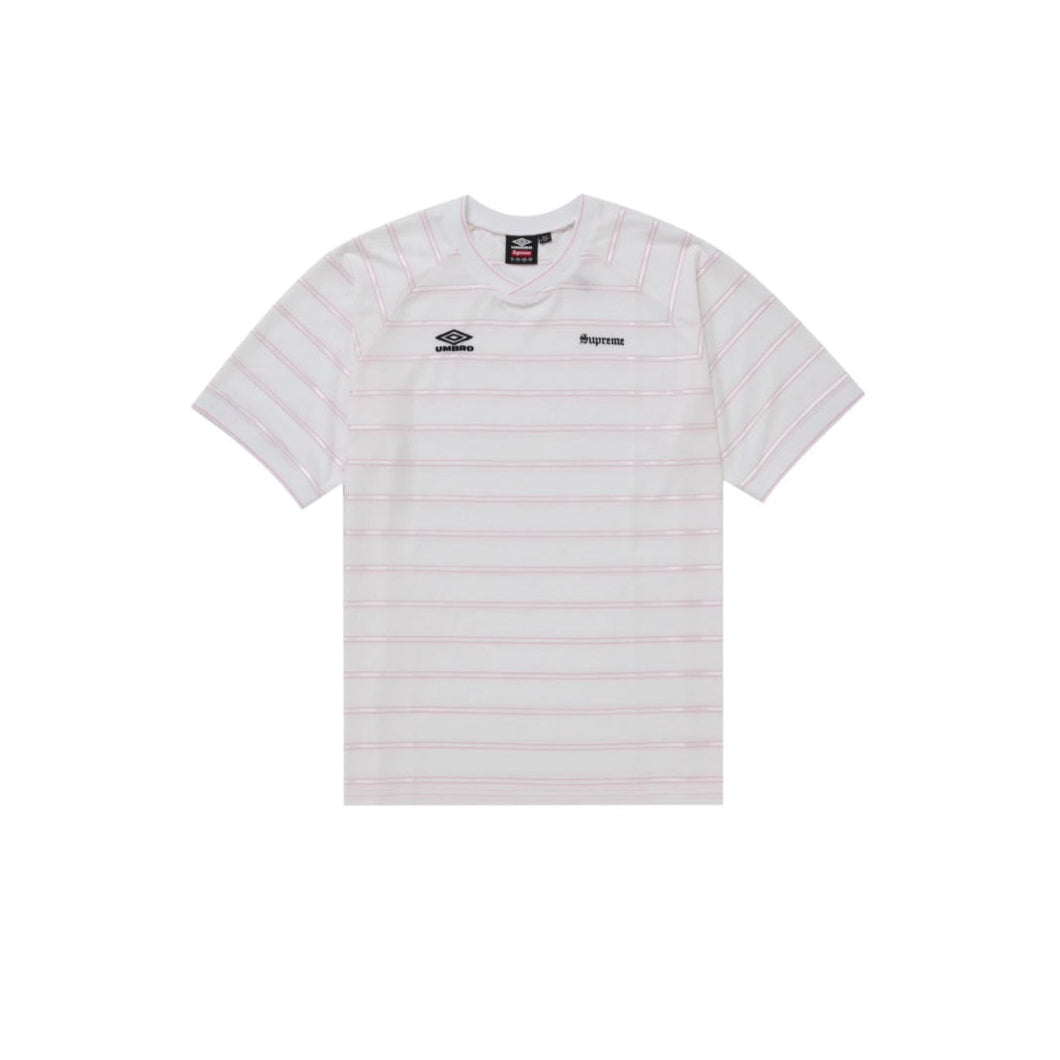 Supreme Umbro Stripe Soccer Jersey White