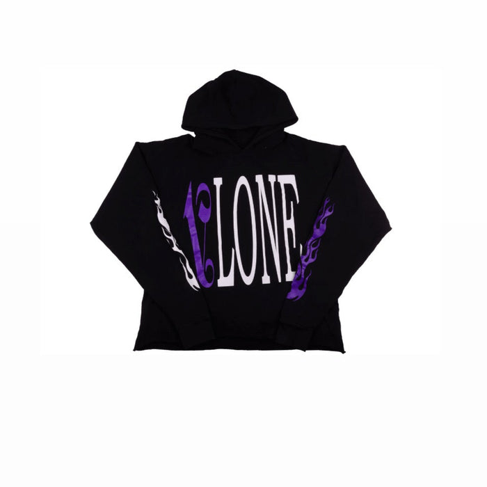 Vlone x Palm Angels Hoodie Black/Purple