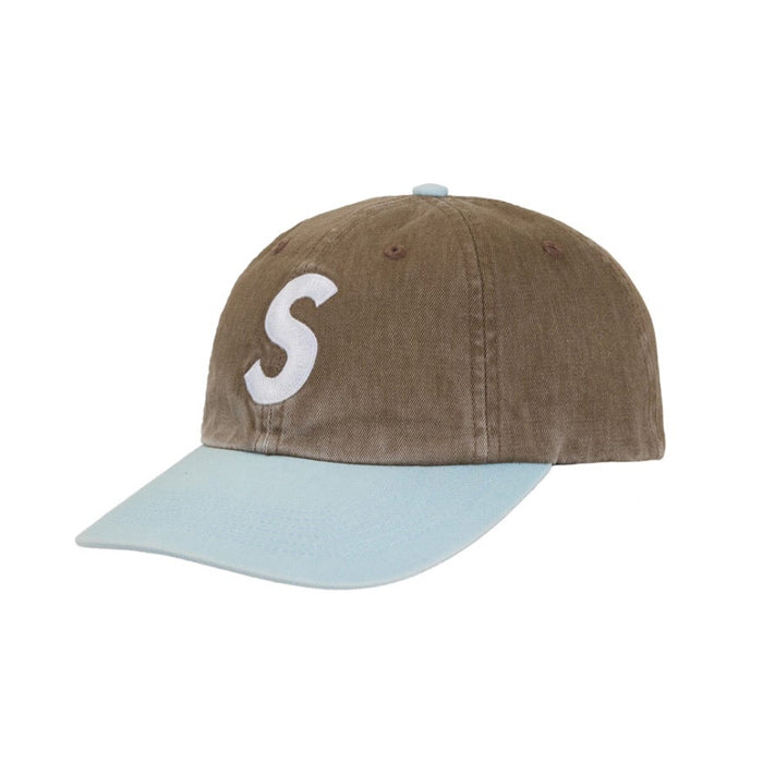 Supreme Pigment Coated 2-Tone S Logo 6-Panel Brown