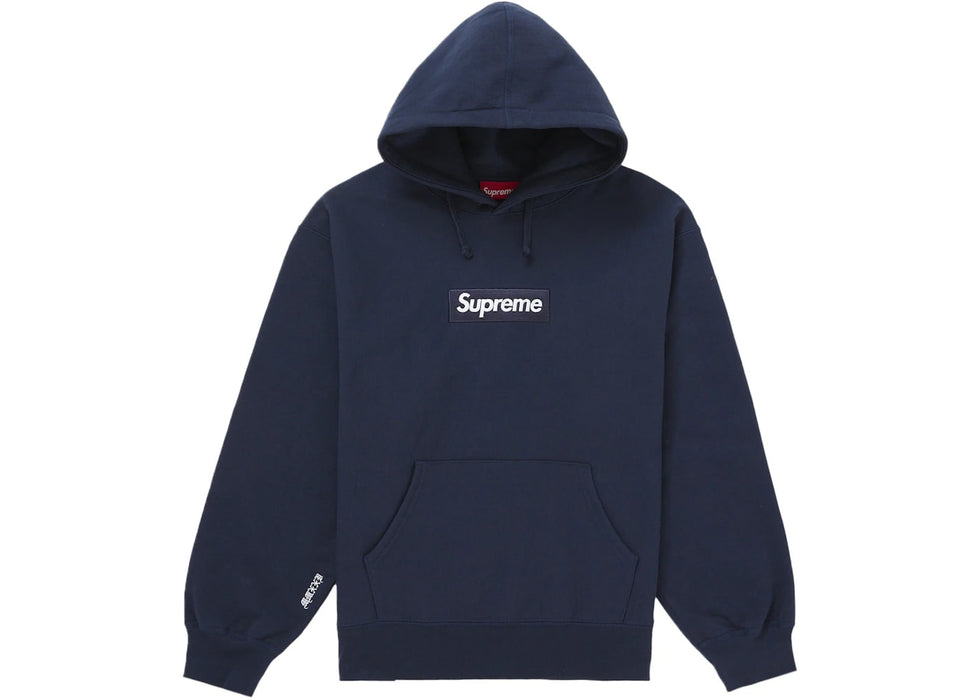 Supreme Box Logo Hooded Sweatshirt (FW25) Navy