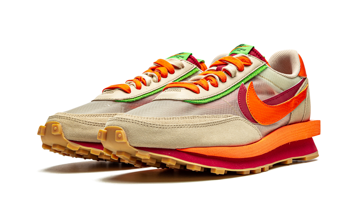 Nike LD Waffle sacai CLOT Kiss of Death Net Orange Blaze