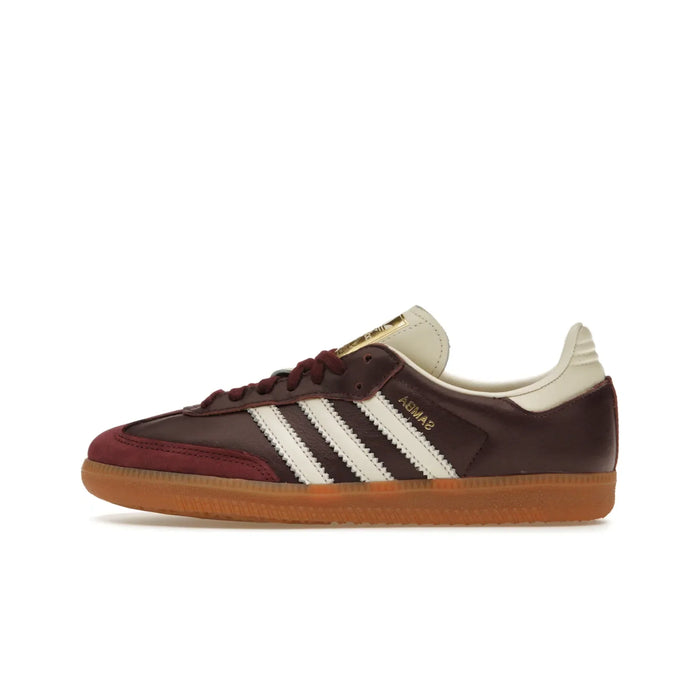 adidas Samba OG Maroon Gold Metallic (Women's)