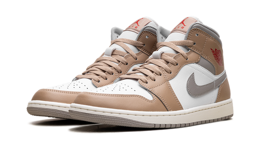 Jordan 1 Mid Rattan White College Grey