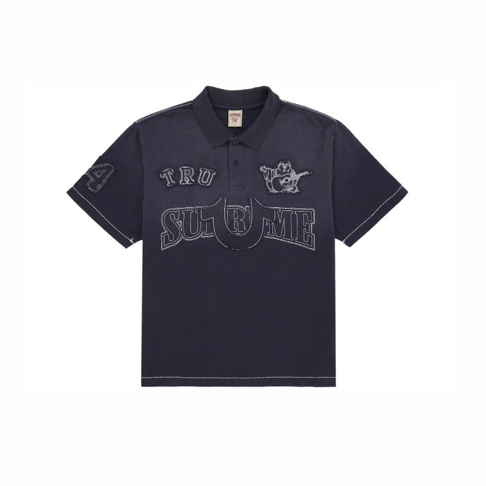 Supreme True Religion Applique Polo Navy
