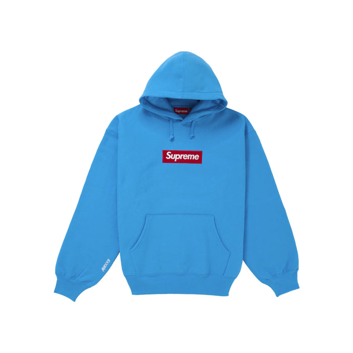 Supreme Box Logo Hooded Sweatshirt (FW25) Cyan
