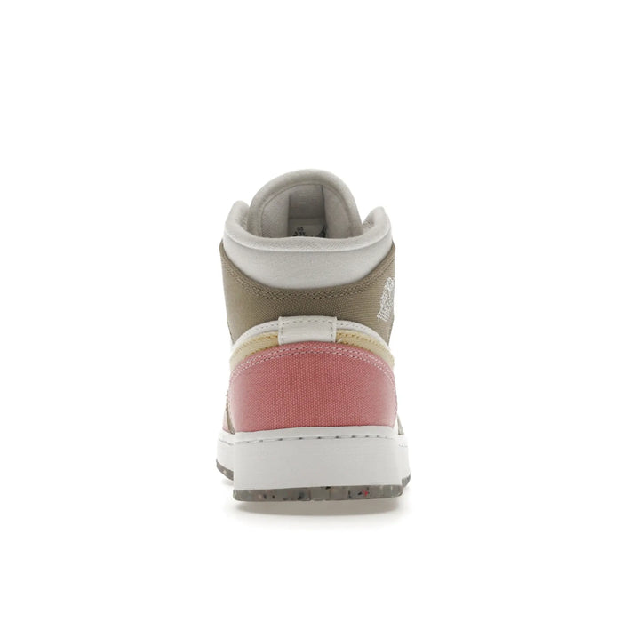 Jordan 1 Mid SE Pastel Vivid Green Grind (GS)