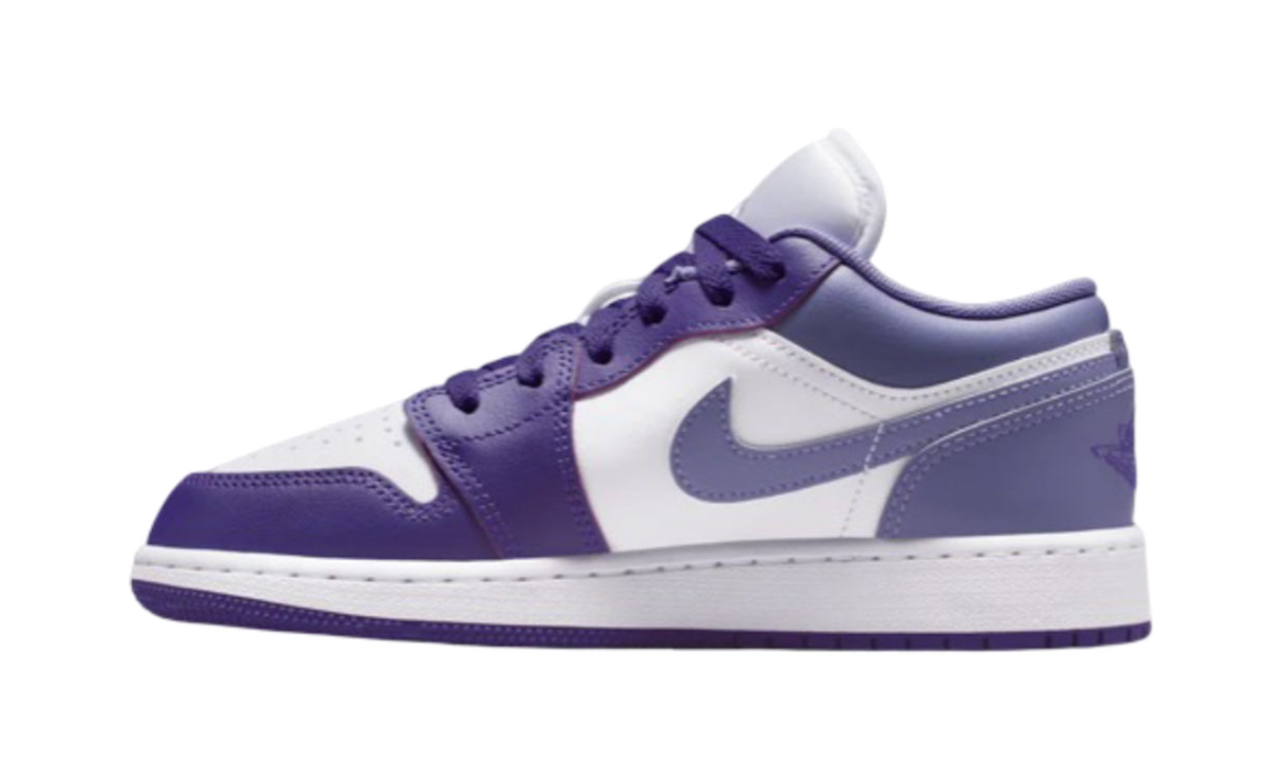 Jordan 1 Low Court Purple White Dusty Amethyst (GS)