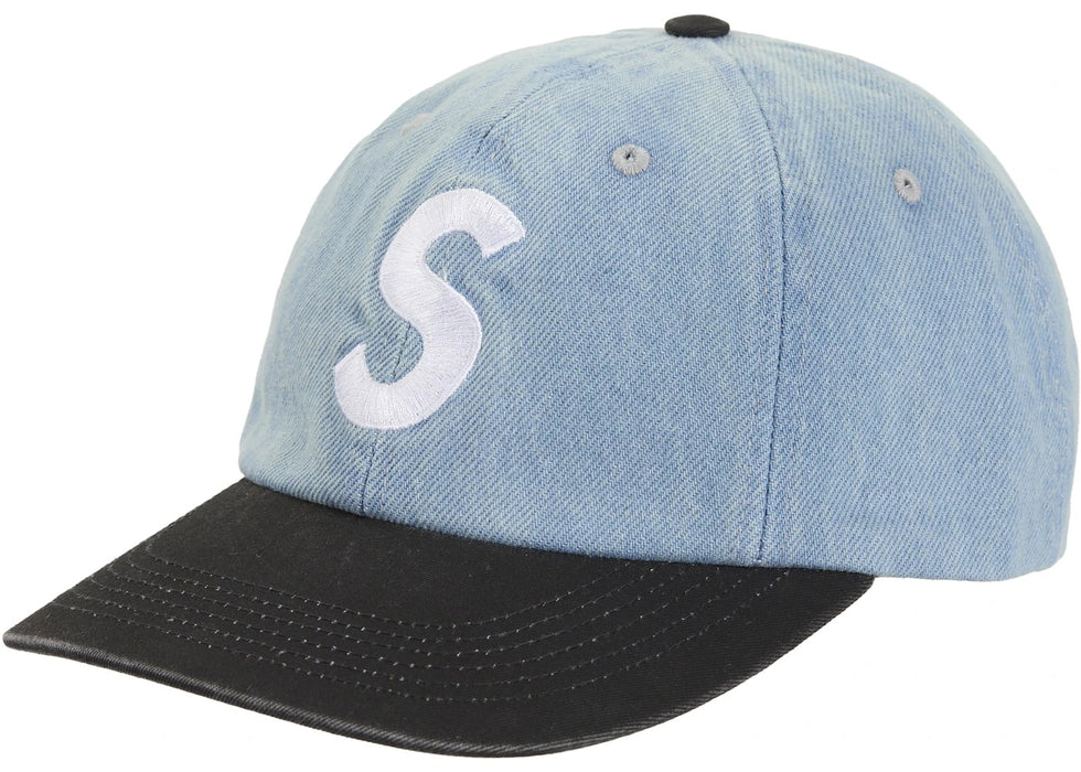 Supreme Pigment Coated 2-Tone S Logo 6-Panel Denim