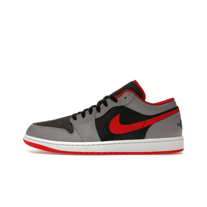 Jordan 1 Low Black Light Smoke Grey Gym Red