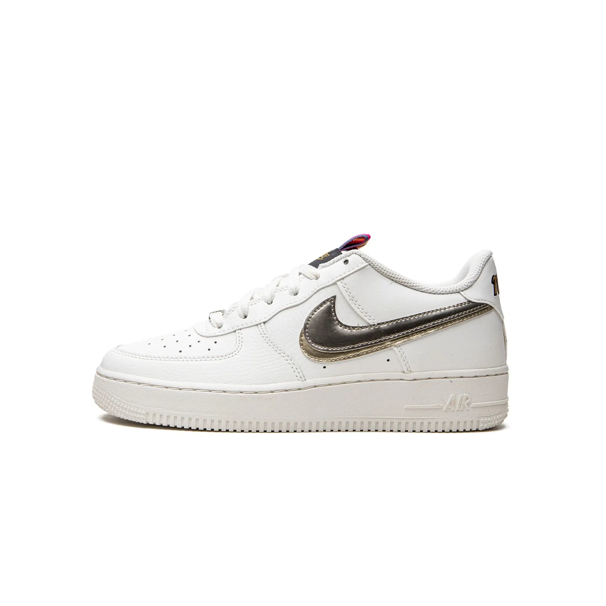 Nike Air Force 1 LV8 Double Swoosh Silver Gold (GS)