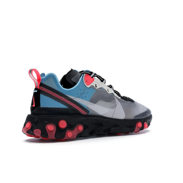 Nike React Element 87 Blue Chill Solar Red