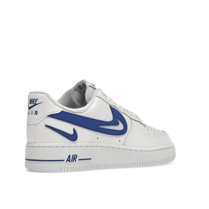 Nike Air Force 1 Low '07 FM Cut Out Swoosh White Game Royal