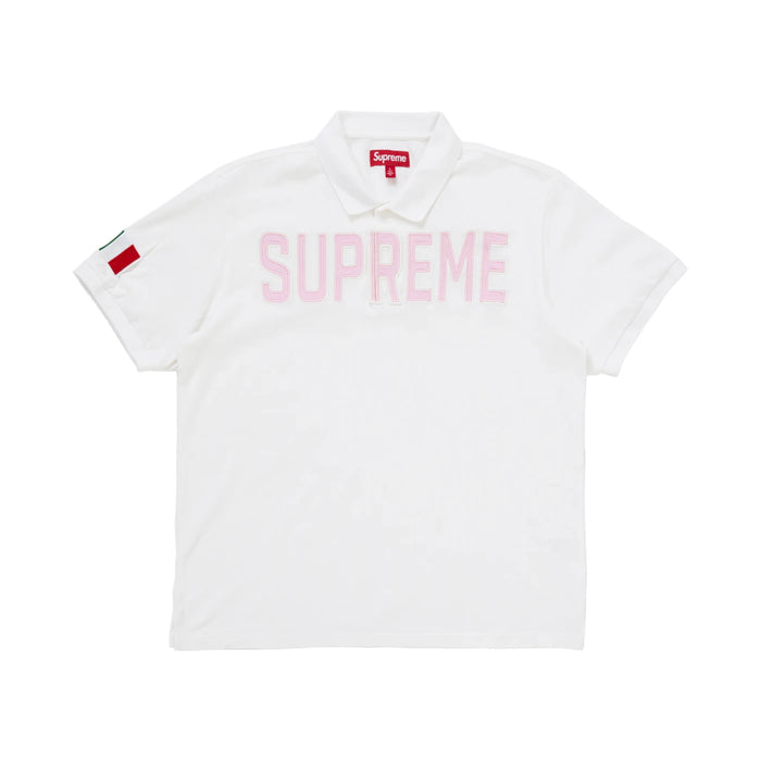 Supreme Twill Appliqué Polo White