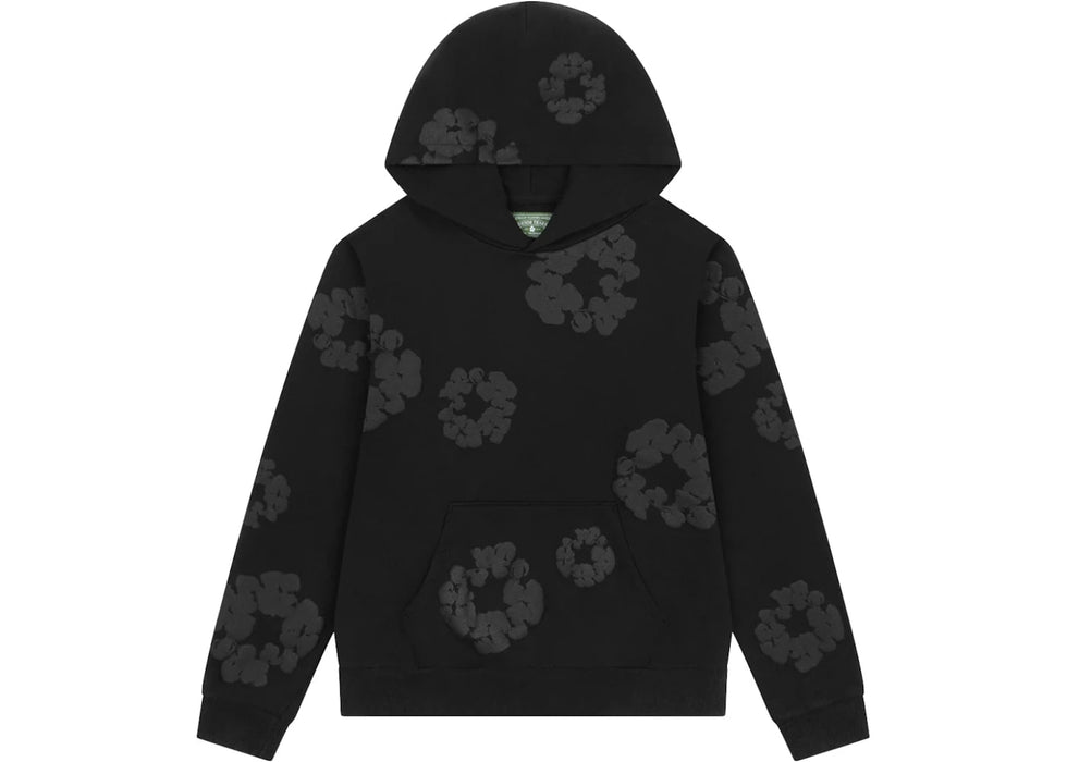 Denim Tears Mono Wreath Hoodie Black