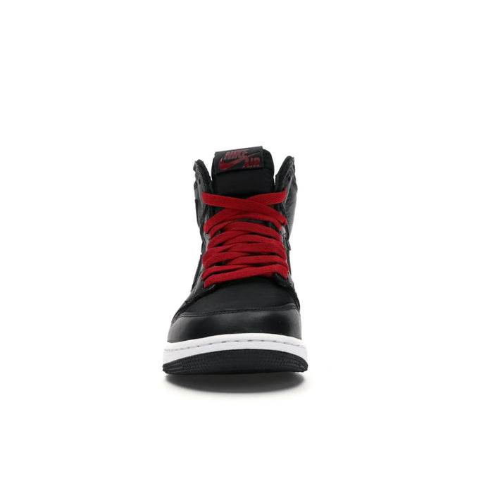 Jordan 1 Retro High Black Satin Gym Red Black (GS)