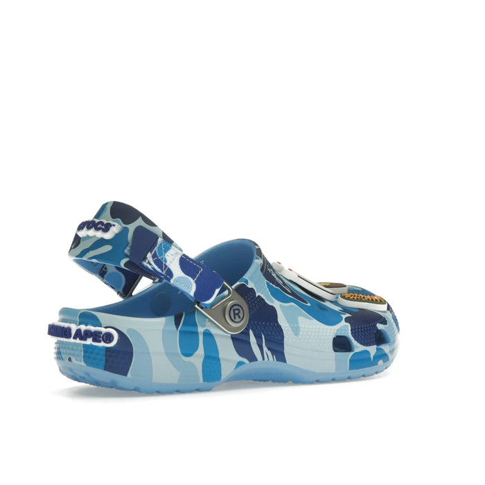 Crocs Classic Clog A Bathing Ape ABC Camo Blue