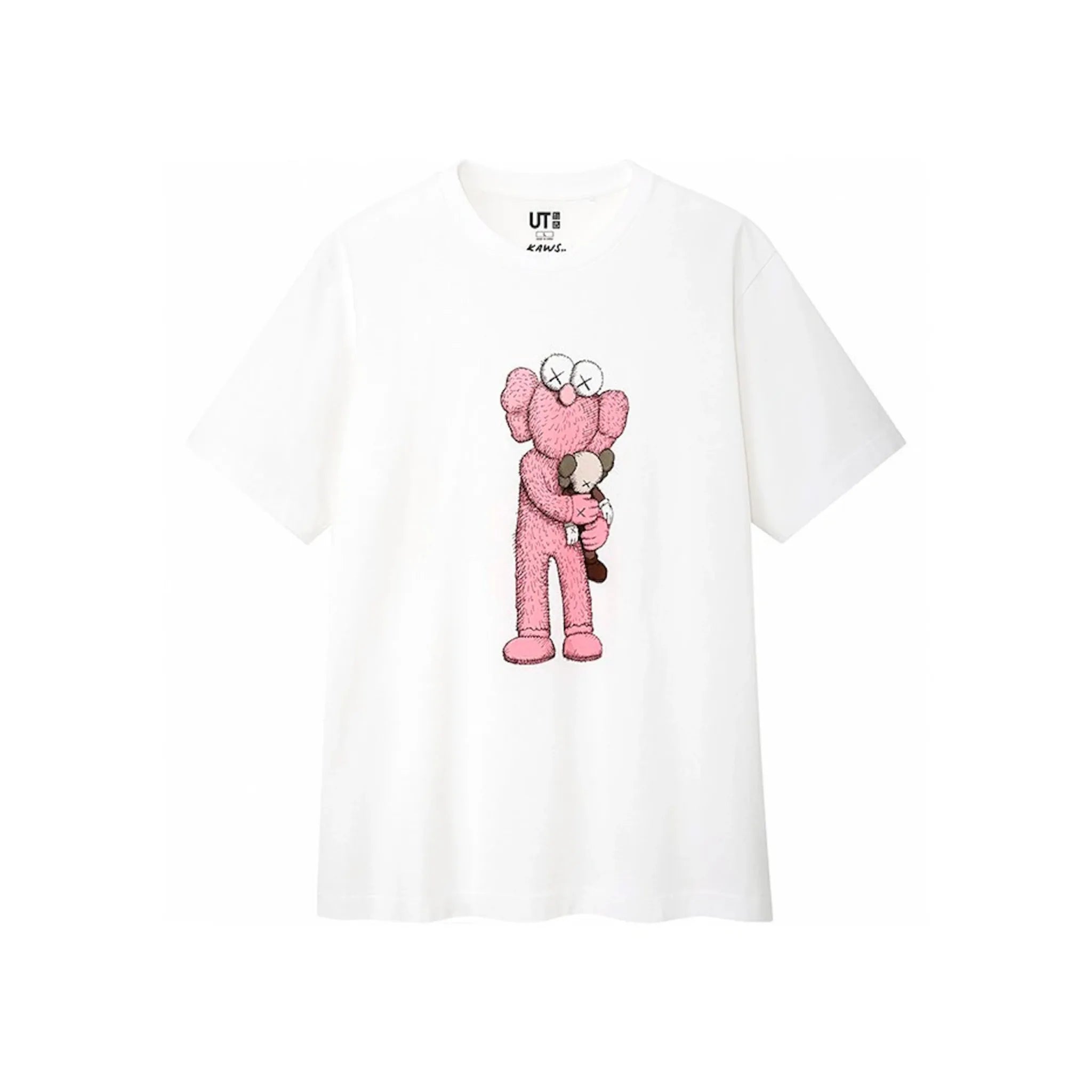 KAWS x Uniqlo Pink BFF Tee (Asia Sizing) White