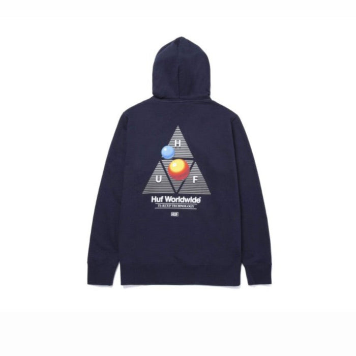 HUF Video Format Triple Triangle Hoodie Navy