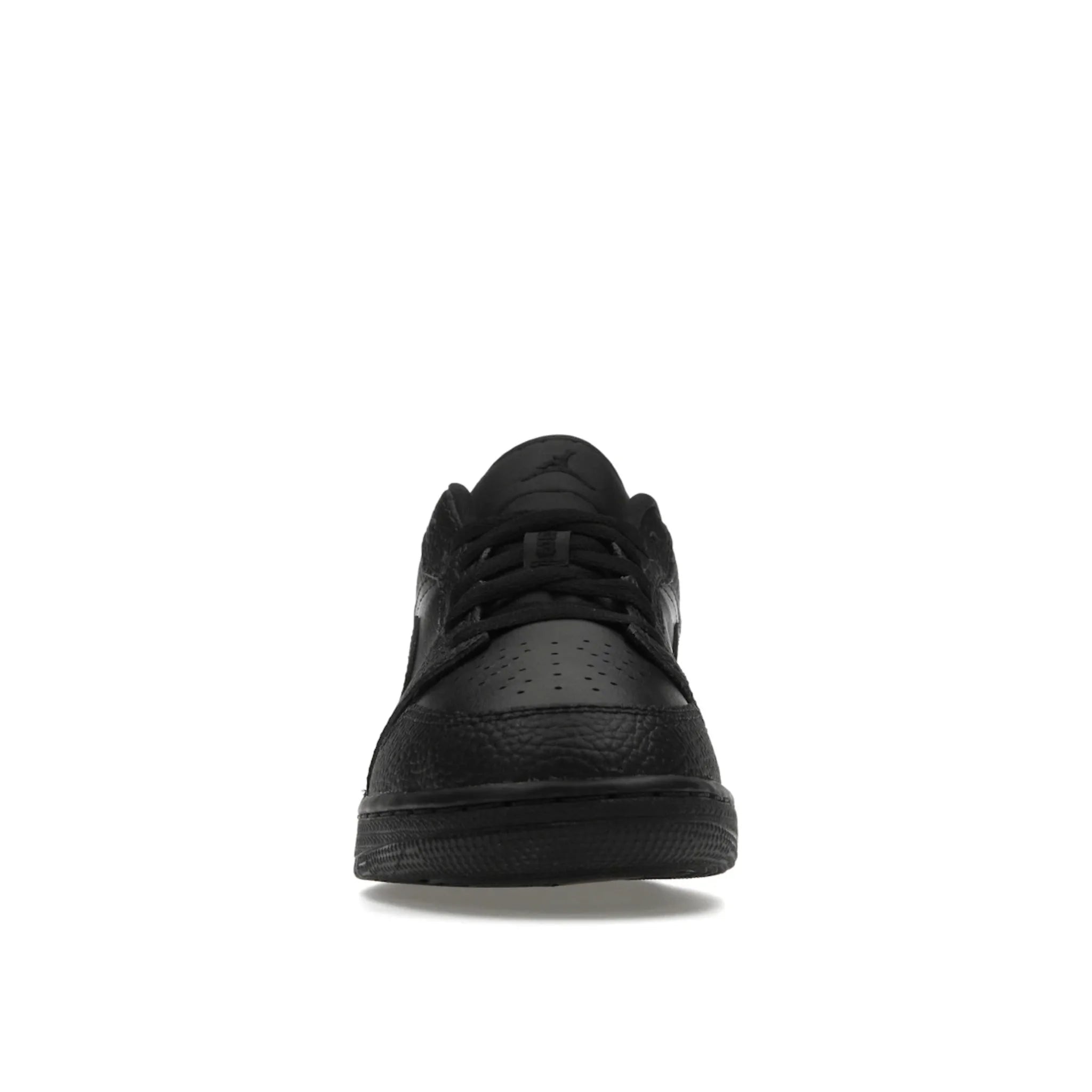 Jordan 1 Low Tumbled Leather Black (GS)