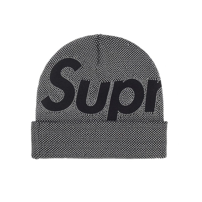 Supreme Studded Knockout Big Logo Beanie Black