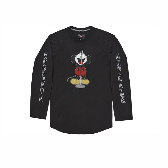 Supreme Number (N)ine Mickey Raglan L/S Top Black