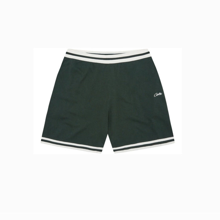 Corteiz Deala Knit Shorts Forest Green