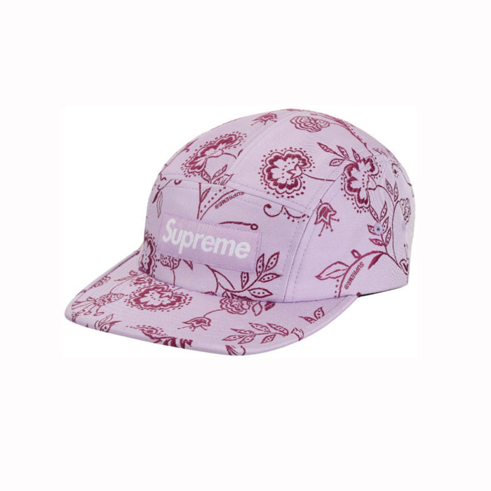 Supreme Floral Jacquard Camp Cap Purple