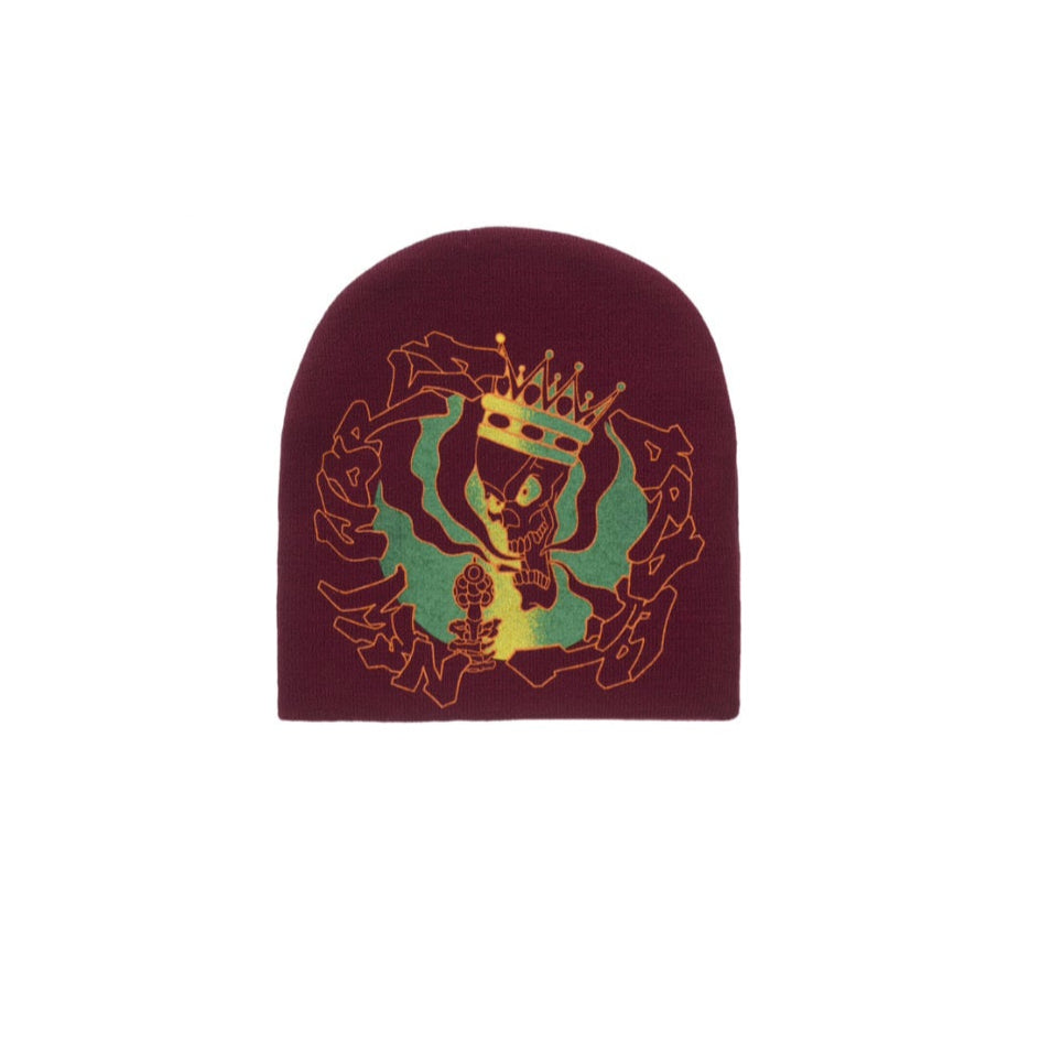 Supreme New World Order Beanie Cardinal