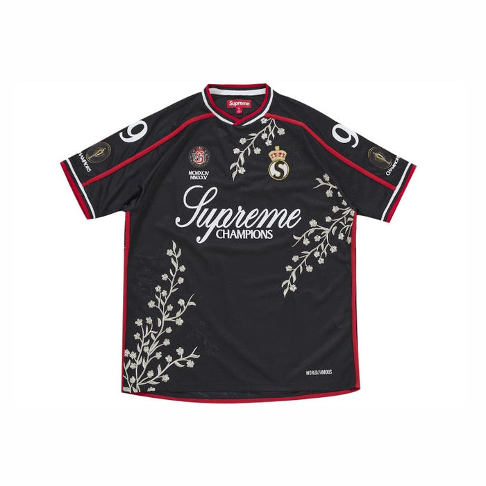 Supreme Floral Soccer Jersey Black