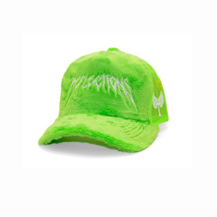 Reflection Luxury Fuzzy Trucker Grinch Green