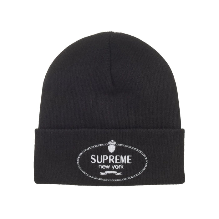 Supreme Crest Beanie Black