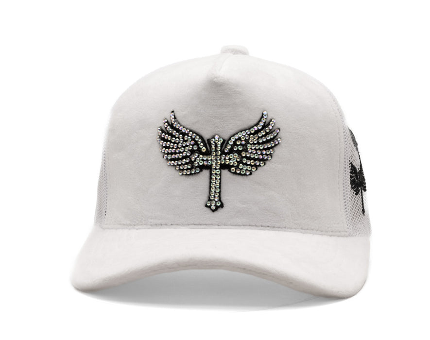 Reflection Luxury Fuzzy Cap White