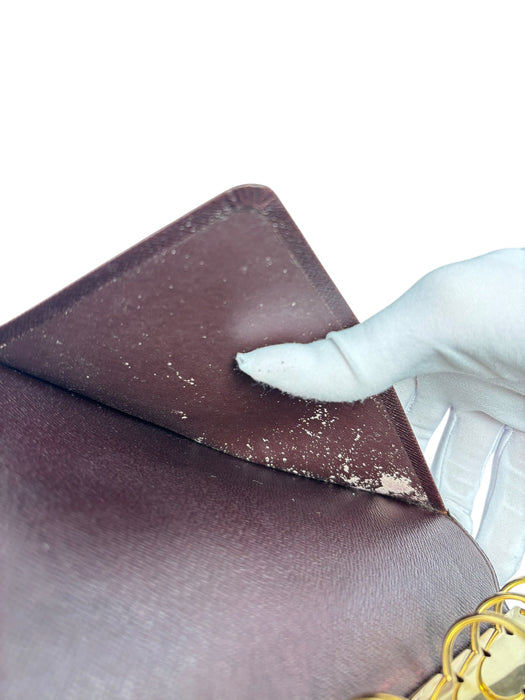 Louis Vuitton Taiga Leather Ring Agenda Cover MM (burgundy)