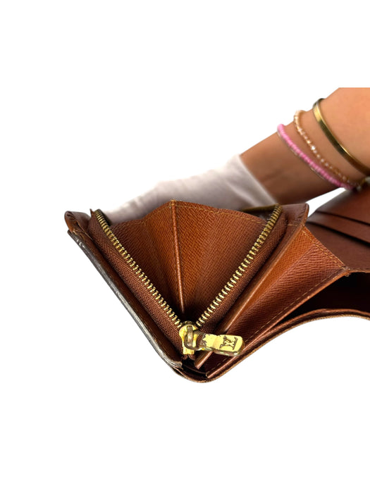 Louis Vuitton Monogram Porte Monnaie Tresor Bi-fold Wallet