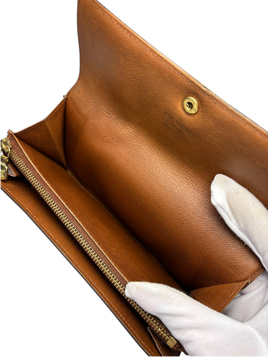 Louis Vuitton Long Wallet Monigram Pochette Porto Monnaie Credit