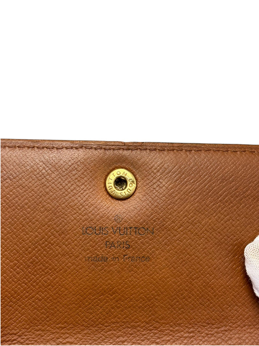 Louis Vuitton Long Wallet Monigram Pochette Porto Monnaie Credit