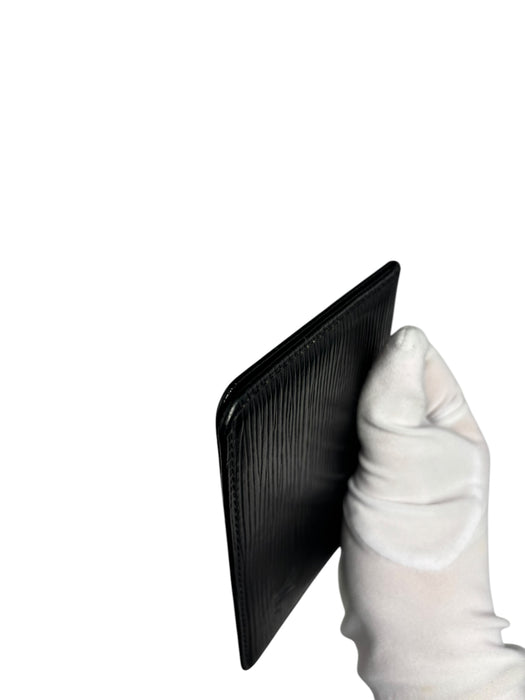 Louis Vuitton Epi Leather Port 2 Vertical Card Case Noir Black (card holder)