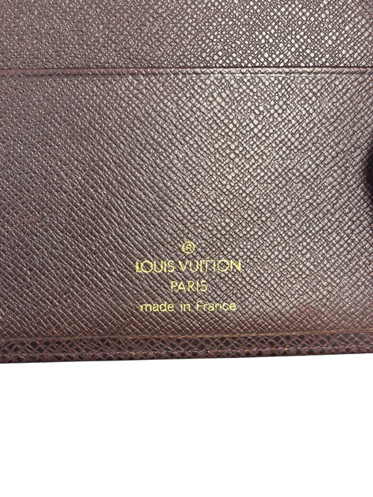 Louis Vuitton Taiga Leather Ring Agenda Cover MM (burgundy)