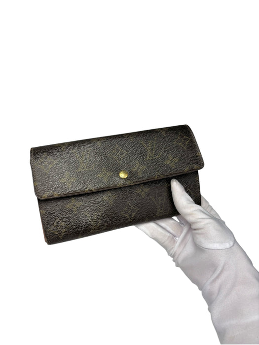 Louis Vuitton Long Wallet Monigram Pochette Porto Monnaie Credit