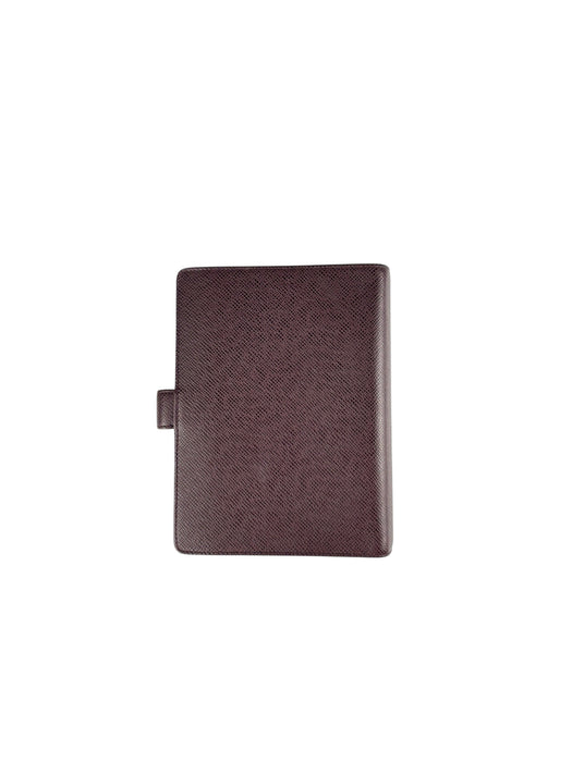 Louis Vuitton Taiga Leather Ring Agenda Cover MM (burgundy)