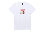 HUF Flower Box Logo Tee White