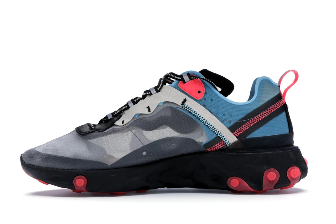 Nike React Element 87 Blue Chill Solar Red