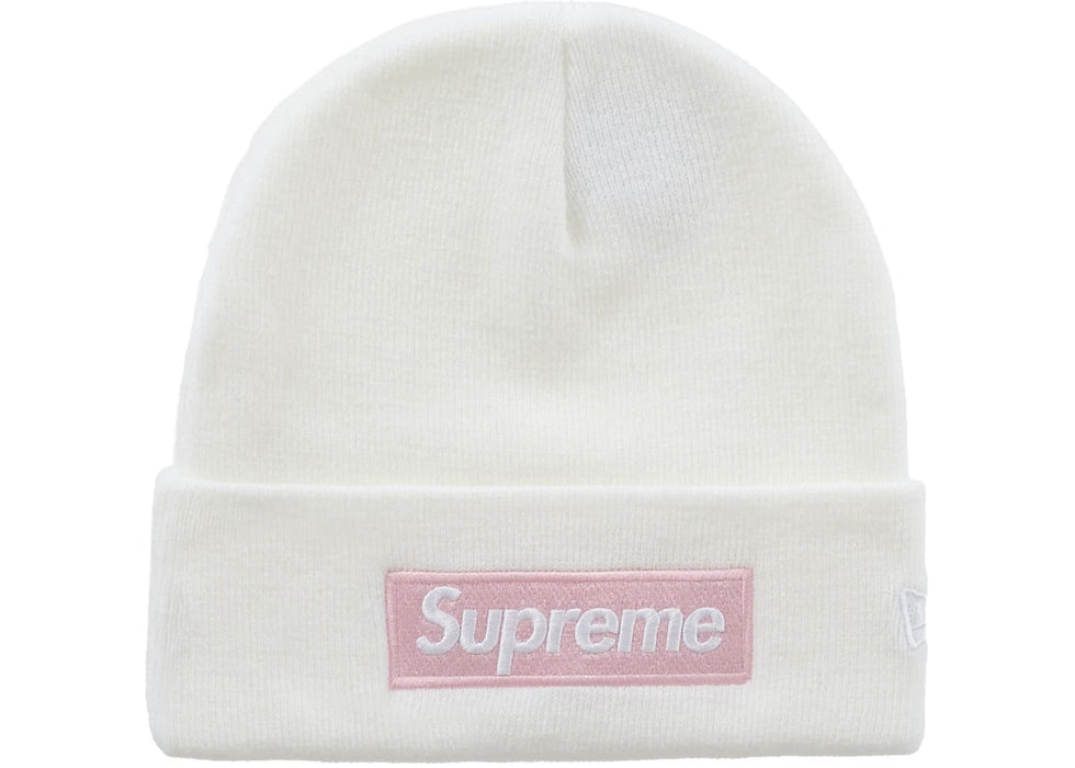 Supreme New Era Box Logo Beanie (FW25) White