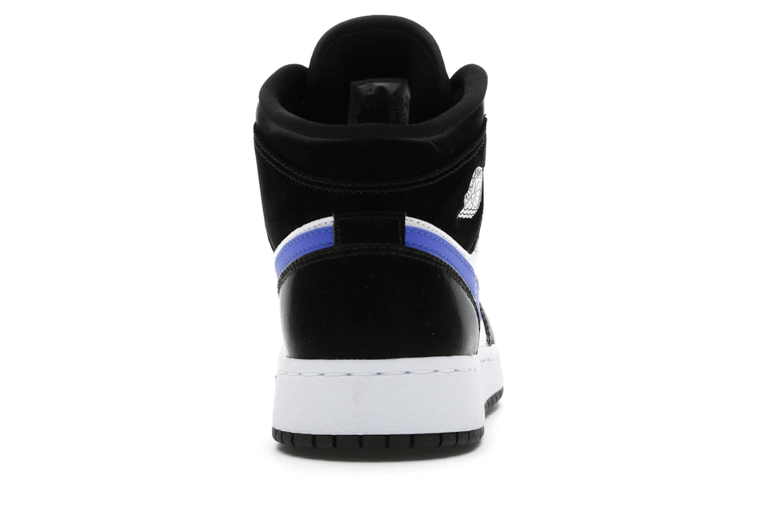 Jordan 1 Mid Black Racer Blue White (GS)
