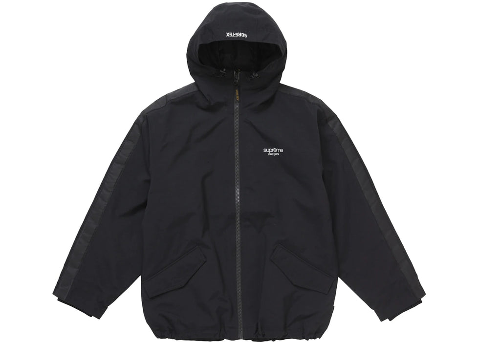 Supreme GORE-TEX Stripe Hooded Jacket Black