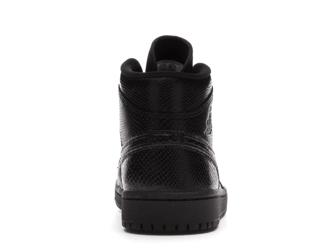Jordan 1 Mid Black Snakeskin (Women's)