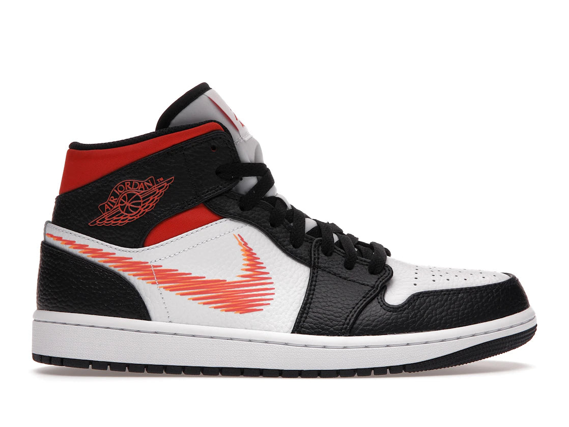 Jordan 1 Mid Zig Zag Swoosh