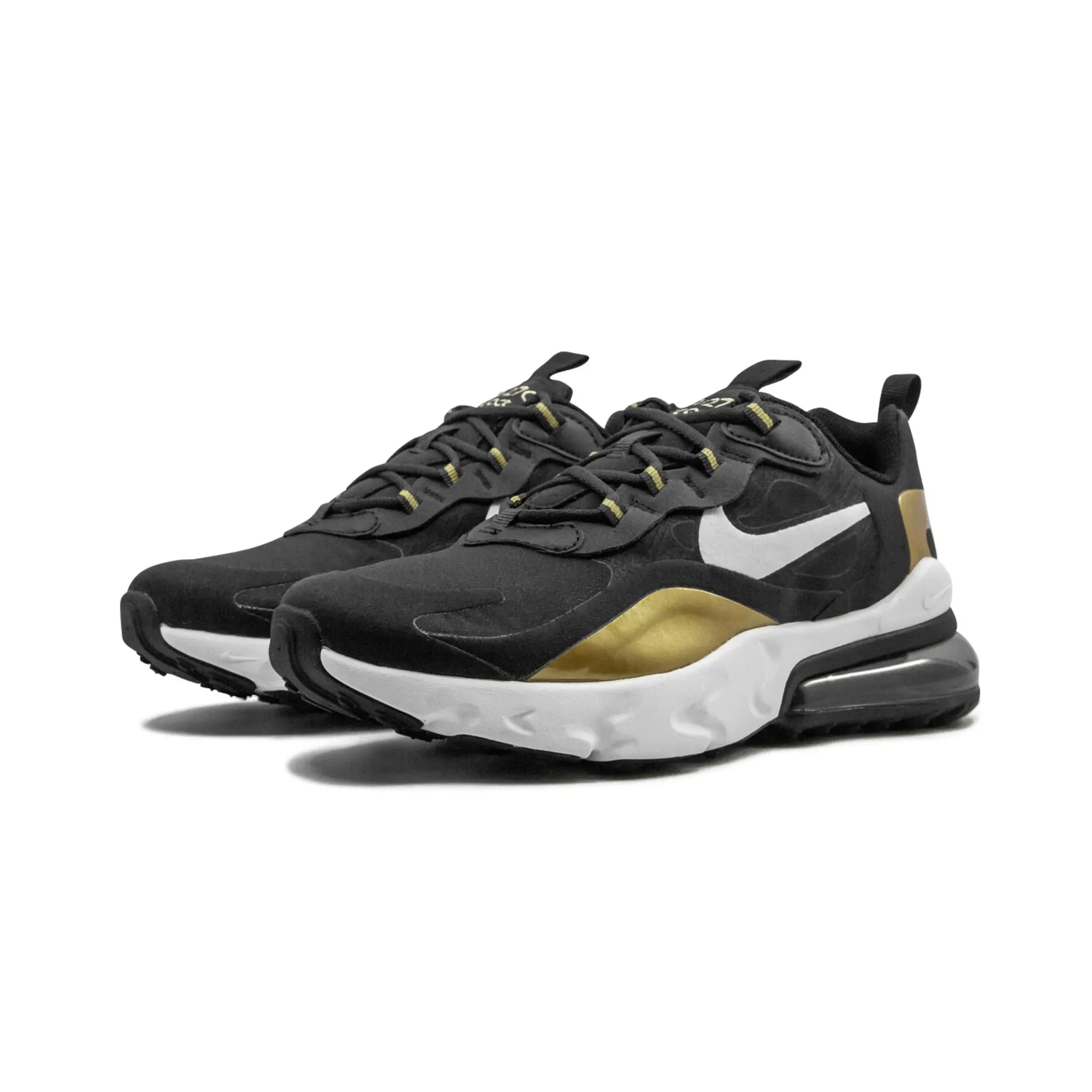 Nike Air Max 270 React Metaliczne Złoto (GS)